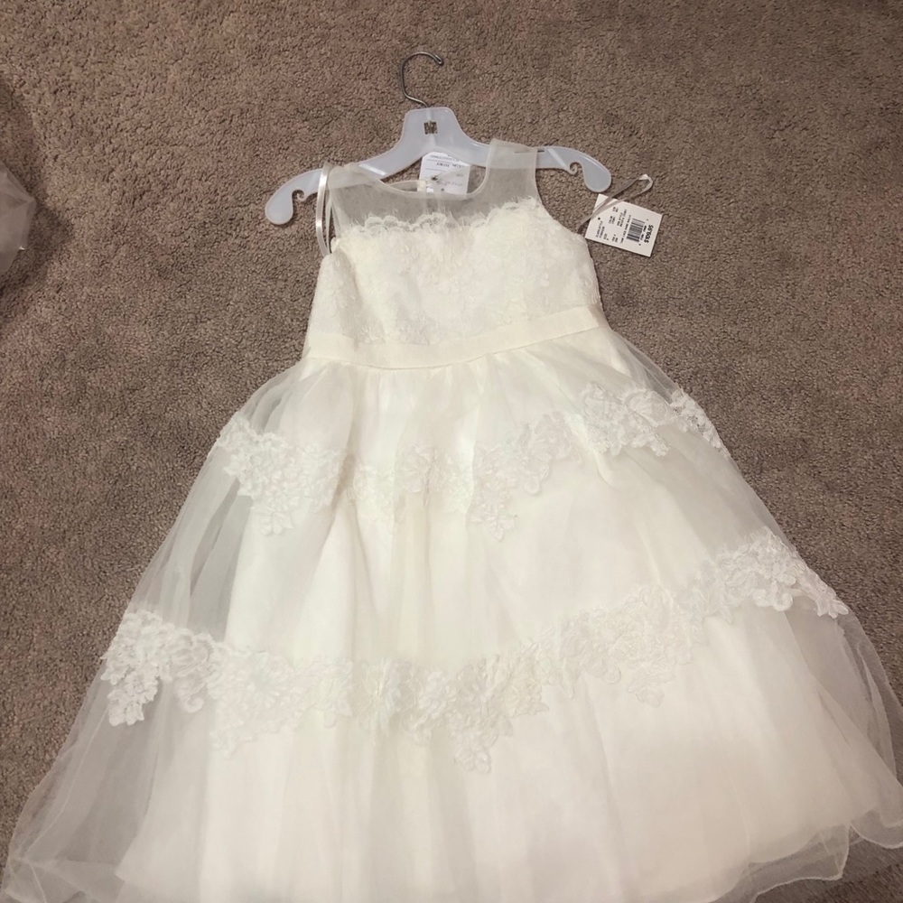 David’s bridal flower girl dress.